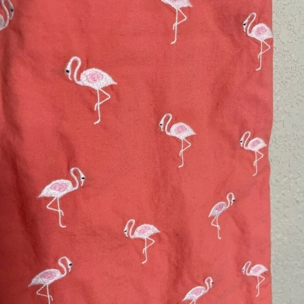 Talbots Flamingo Printed Skirt 2 Petite